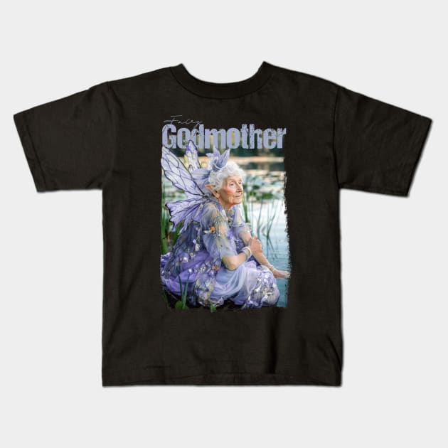 Fairy Godmother Kids T-Shirt by All The Fae Things